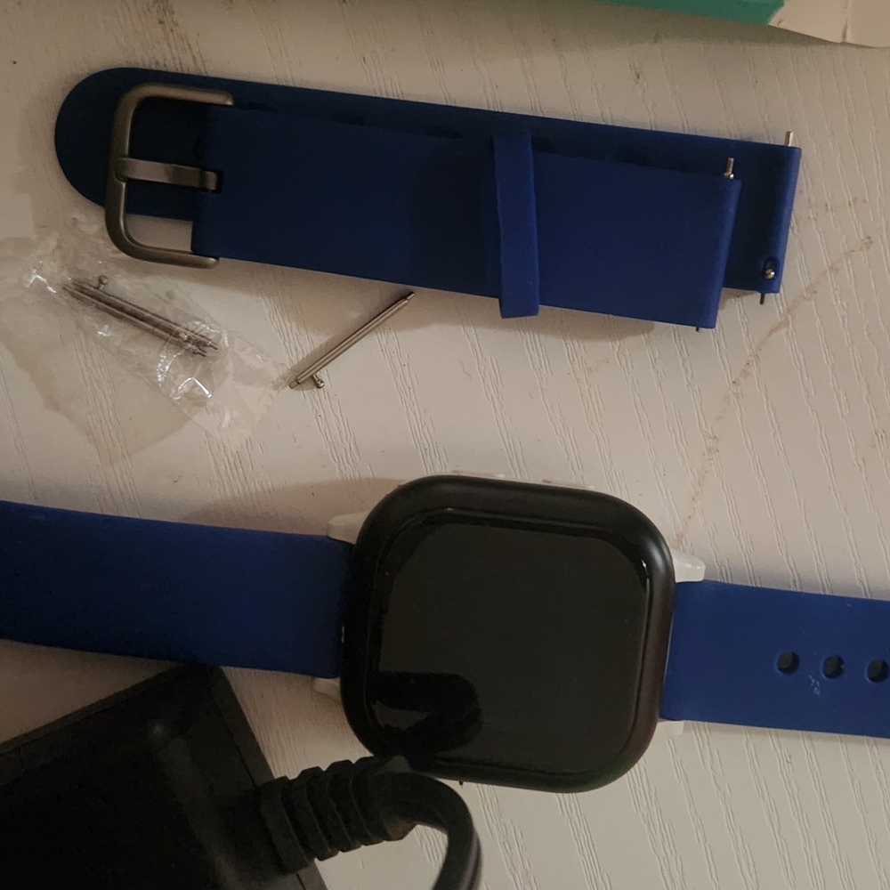 Smartwatch with Blue Strap